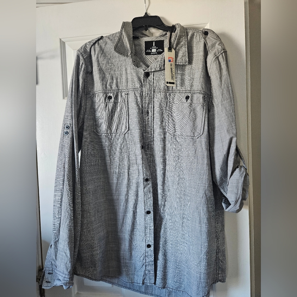 Men's  silver shirt